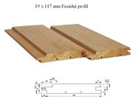 Fasádní palubka TATRAN Thermoborovice 19x117mm  cena za bm
