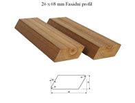 Fasádní obklad ROVNOBĚŽNÍK  26x68mm thermobotovice