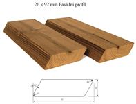 Fasádní obklad ROVNOBĚŽNÍK 26x92 thermoborovice 