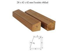 Fasádní obklad 28x42x42mm thermobotovice